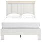 Ashley LInnocreek 3-Piece Full Bedroom Set in White and Warm Brown, , large