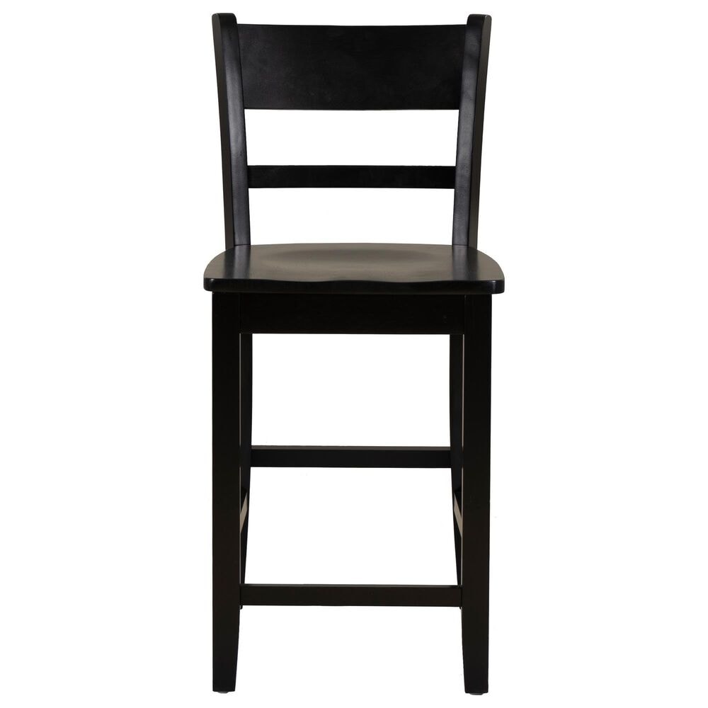 Linon Home Decor Torino Villa Counter Stool in Black, , large