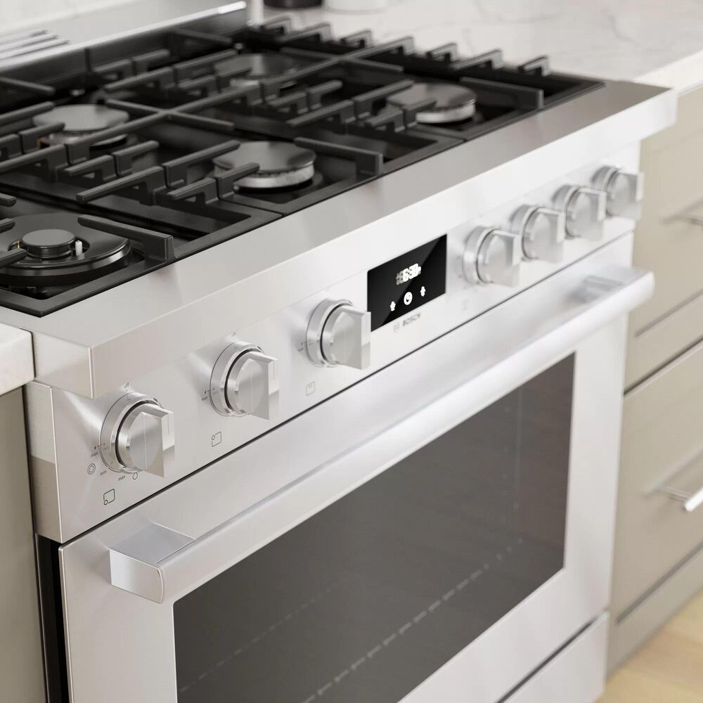Bosch 36&quot; Freestanding Dual Fuel Range in Stainless Steel, , large