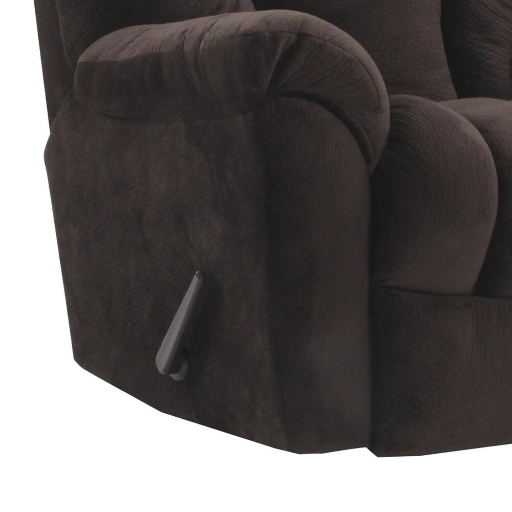 HomeStretch Microfiber Manual Rocker Recliner in Chocolate, , large