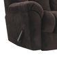 HomeStretch Microfiber Manual Rocker Recliner in Chocolate, , large