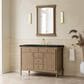 James Martin Kinnsden 48" Single Bathroom Vanity in Weathered Oak with 3 cm Phantome Eclos Top and Rectangular Sink, , large