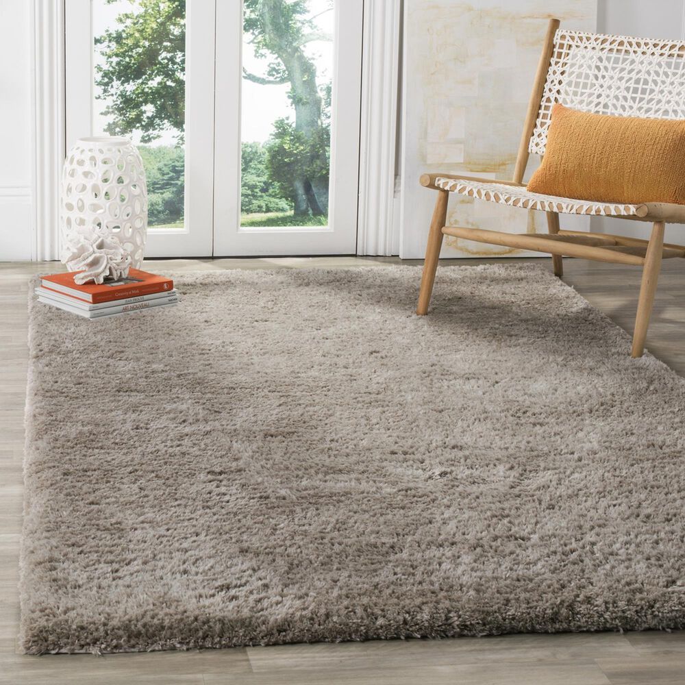 Safavieh Sheep Shag SSG120A 8&#39; x 10&#39; Silver Area Rug, , large