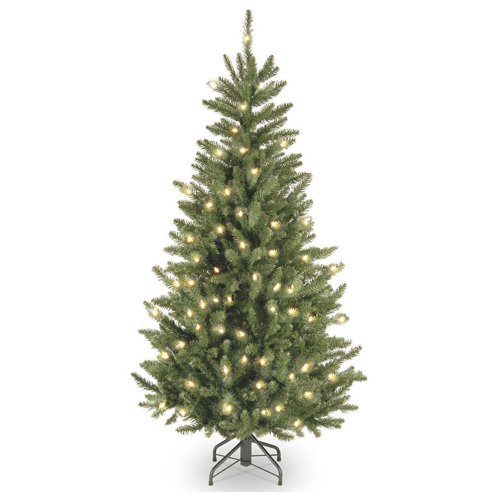 National Tree 4.5" Fir Tree with 300 White Lights, , large