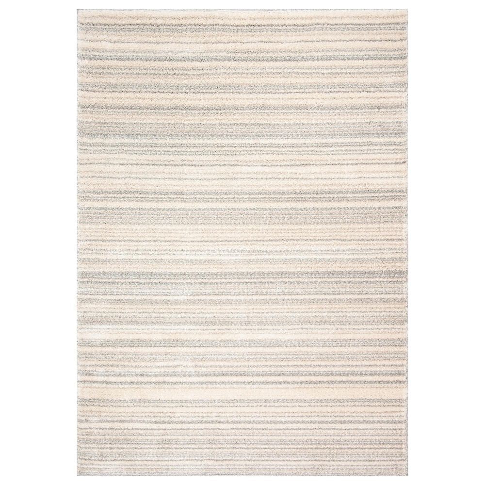 Safavieh Martha Stewart Lucia Shag MSR0787F 4" x 6" Light Grey and White Area Rug, , large