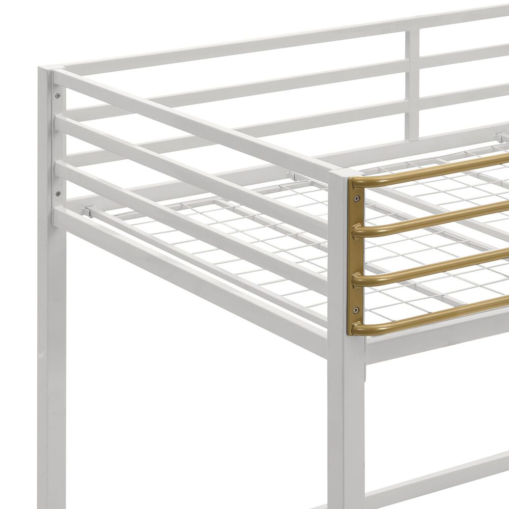 Furniture of America Haven Twin Loft Bed in Gray and Gold, , large
