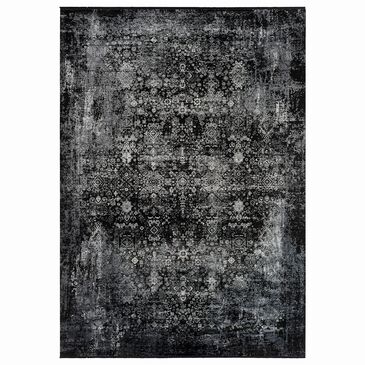Surya Solar 12" x 15" Black, Charcoal and Gray Area Rug, , large