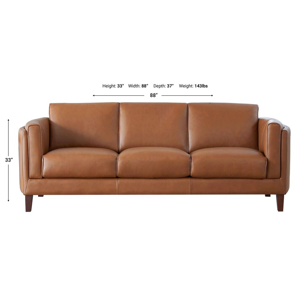 Hydeline Pacer Stationary Sofa in Nutmeg Brown, , large