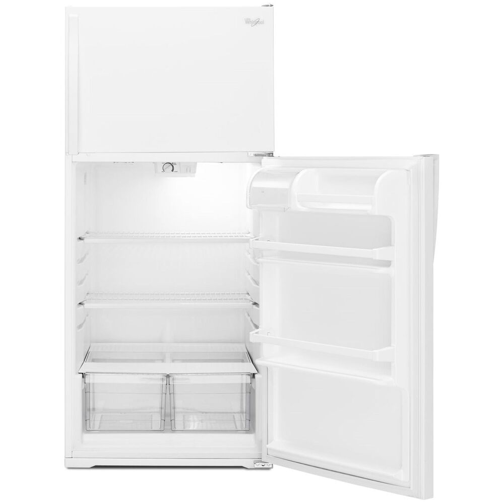 Whirlpool 28&quot; Wide 14 Cu. Ft. Top Freezer Refrigerator in White, , large