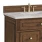 James Martin Vanities Lorelai 36" Single Vanity in Mid-Century Walnut with 3 cm Victorian Silver Quartz Top, , large