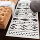 Surya Moroccan Shag MCS-2305 2"7" x 7"3" Black and White Runner, , large