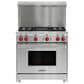 Wolf 20" Gas Range Riser with Shelf Stainless Steel, , large