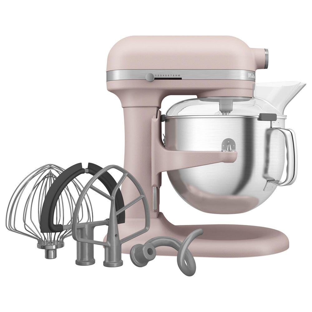 KitchenAid 7-Quart Bowl-Lift Stand Mixer in Feather Pink, , large