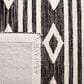 Safavieh Micro-Loop MLP153H 5" Square Charcoal and Ivory Area Rug, , large