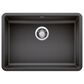 Blanco Precis 25" ADA Single Bowl Kitchen Sink in Anthracite, , large