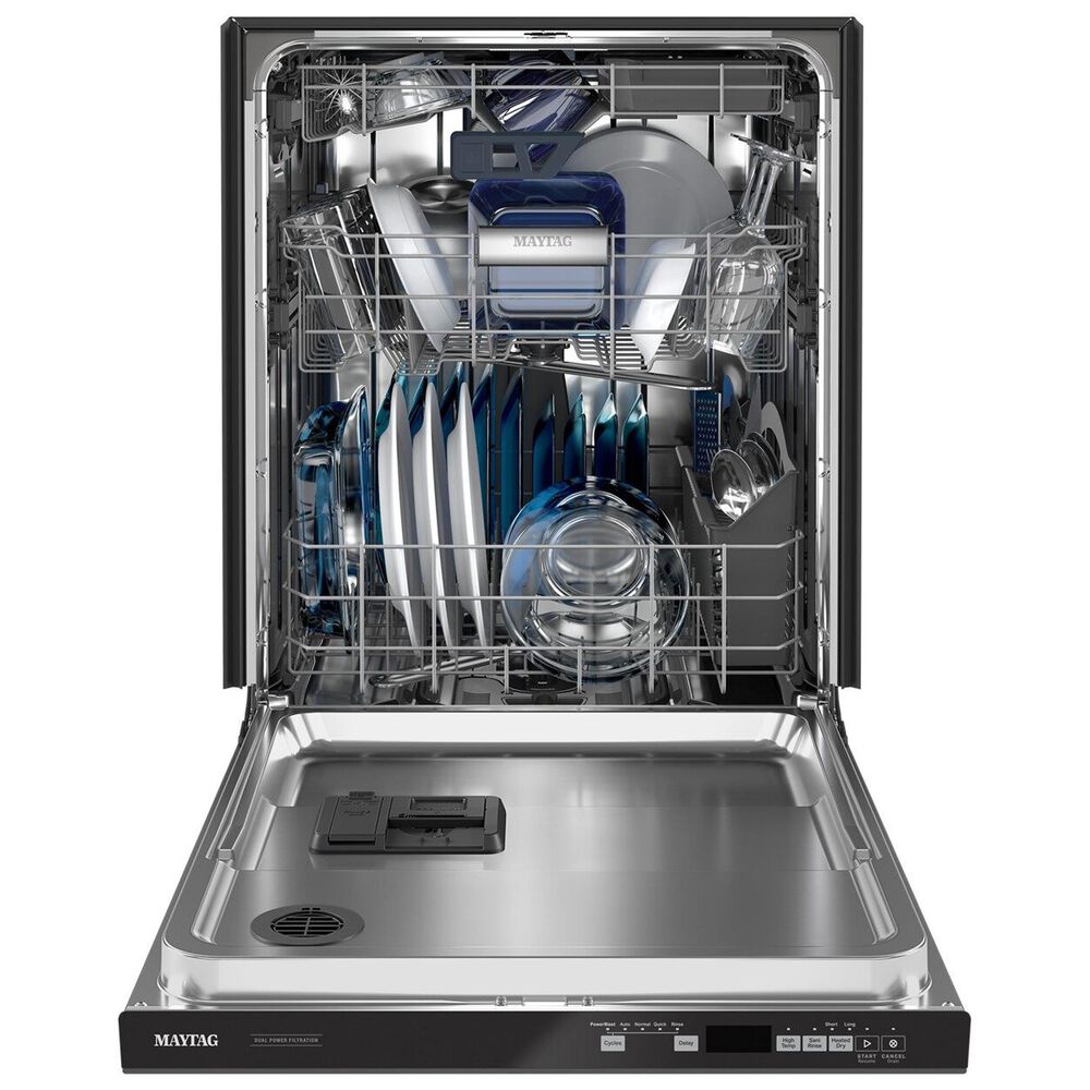 Maytag 24&quot; Built-In Top Controls Dishwasher in Black, , large