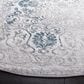 Safavieh Orchard Oriental 6"7" Round Grey and Blue Area Rug, , large