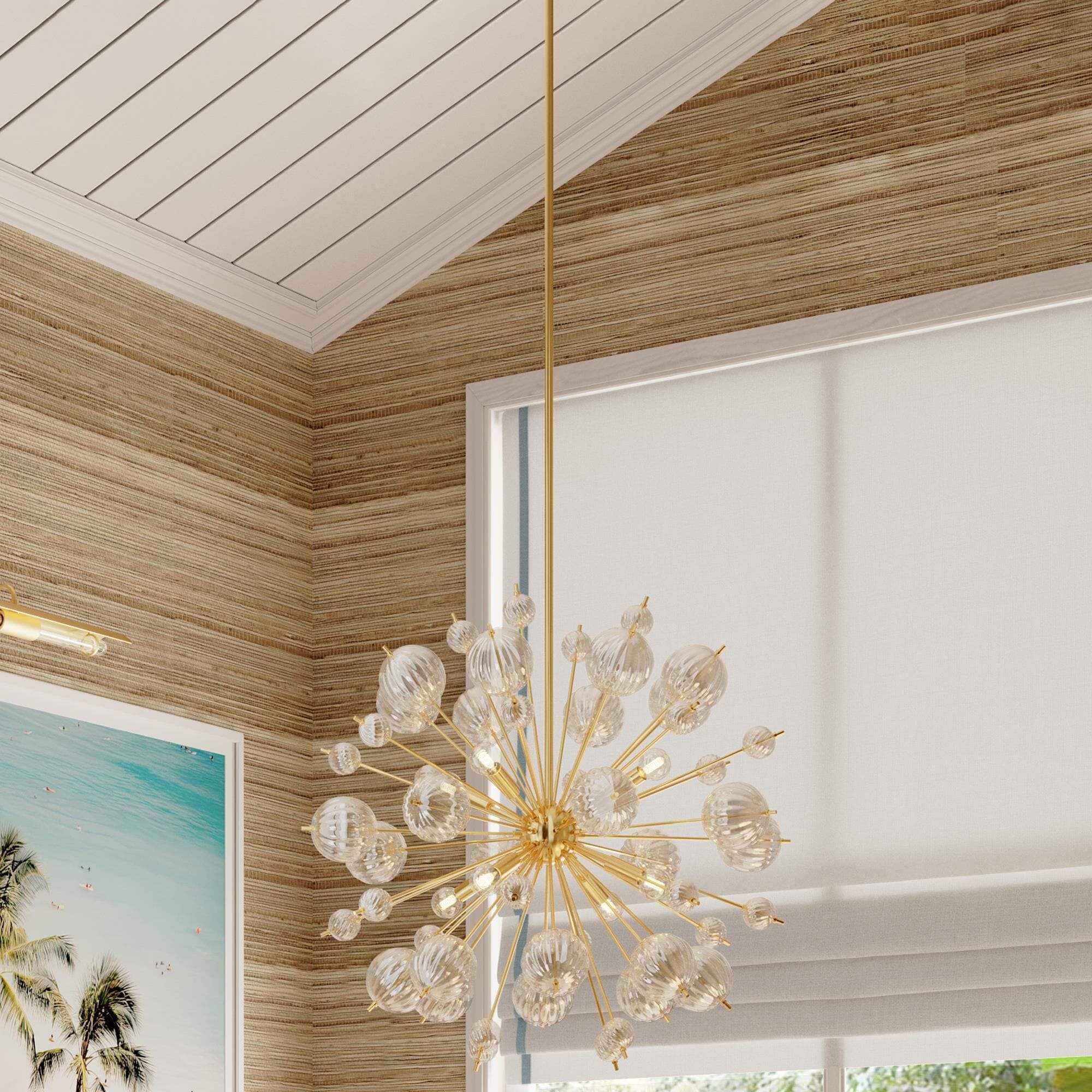 Mitzi Lighting Linnea 8-Light Chandelier in Aged Brass