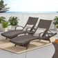 Noble House Salem Patio Chaise Lounge in Multi-Brown (Set of 2), , large