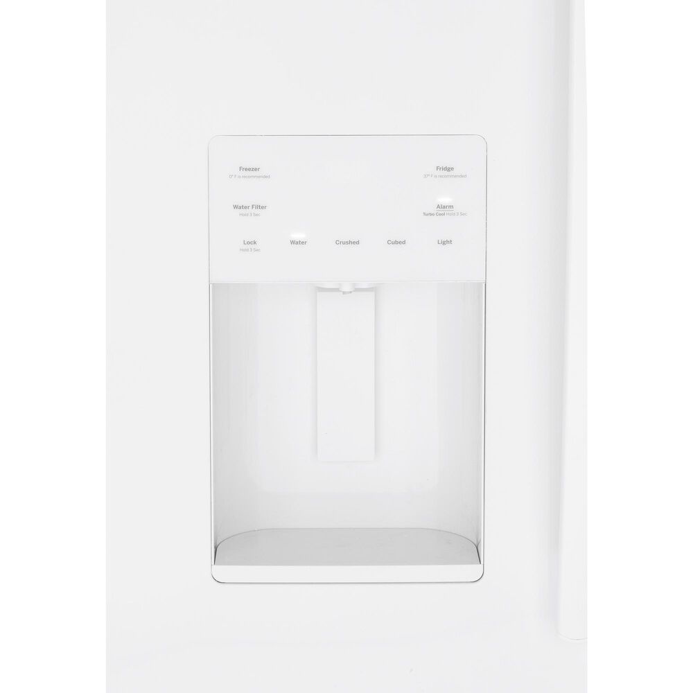 GE Appliances 25.6 Cu. Ft. Capacity 3-Door French Door Refrigerator in White, , large