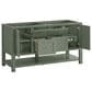 James Martin Vanities Breckenridge 60" Double Bathroom Vanity in Smokey Celadon with 3 cm Ethereal Noctis Quartz Top and Rectangular Sinks, , large
