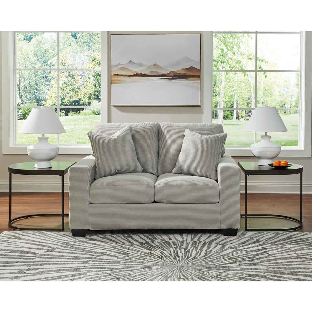 Ashley Greenbriar Stationary Loveseat in Smoke, , large