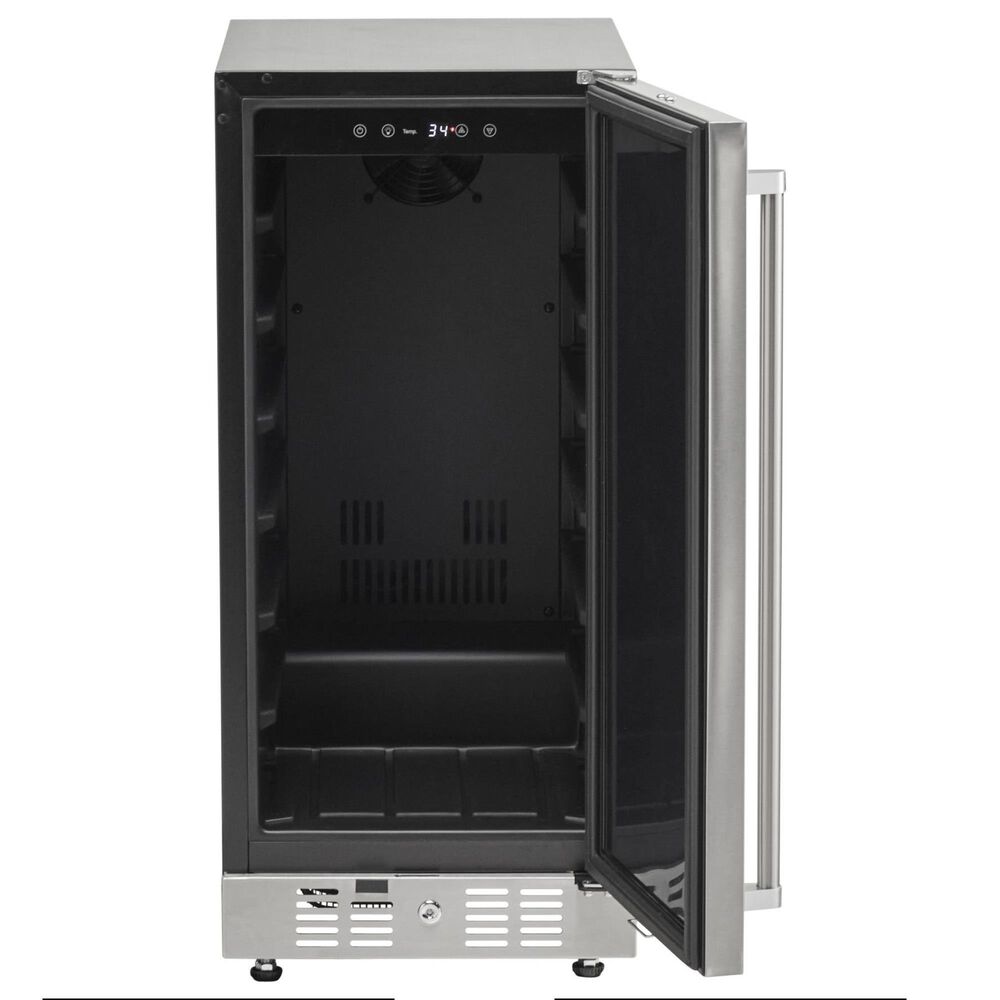 Coyote Outdoor 3 Cu. Ft. Outdoor Built-In Compact Refrigerator with Reverse Hinge in Stainless Steel, , large