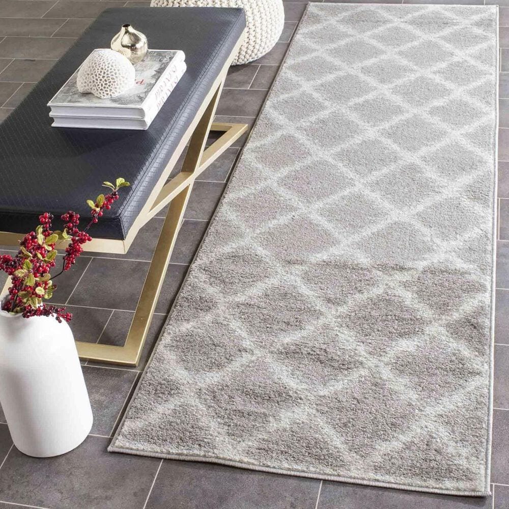 Safavieh Adirondack ADR120B 2"6" x 14" Silver and Ivory Runner, , large