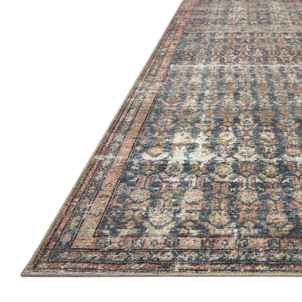 Amber Lewis x Loloi Billie 2&#39;3&quot; x 3&#39;9&quot; Ocean and Brick Area Rug, , large