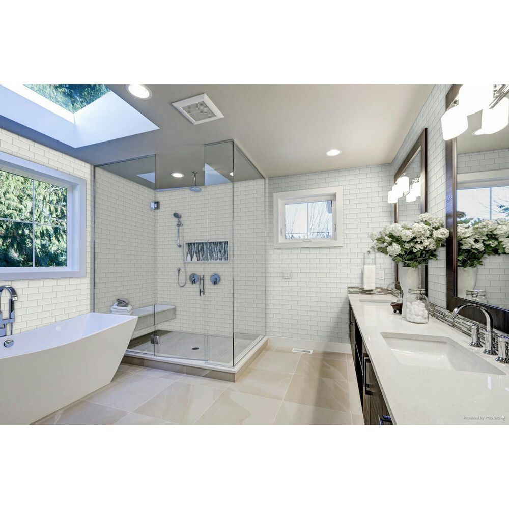 Emser Catch Ice 3&quot; x 6&quot; Glossy Glazed Ceramic Tile, , large