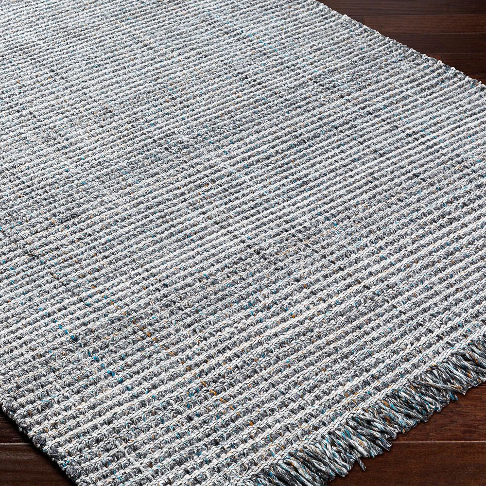 Surya Sara SRU-2301 5&#39; x 7&#39;6&quot; Light Slate, Charcoal, Brown, Seafoam, Pewter Area Rug, , large