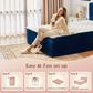 HOMLUX Plush Full Mattress with Blue Headboard, , large