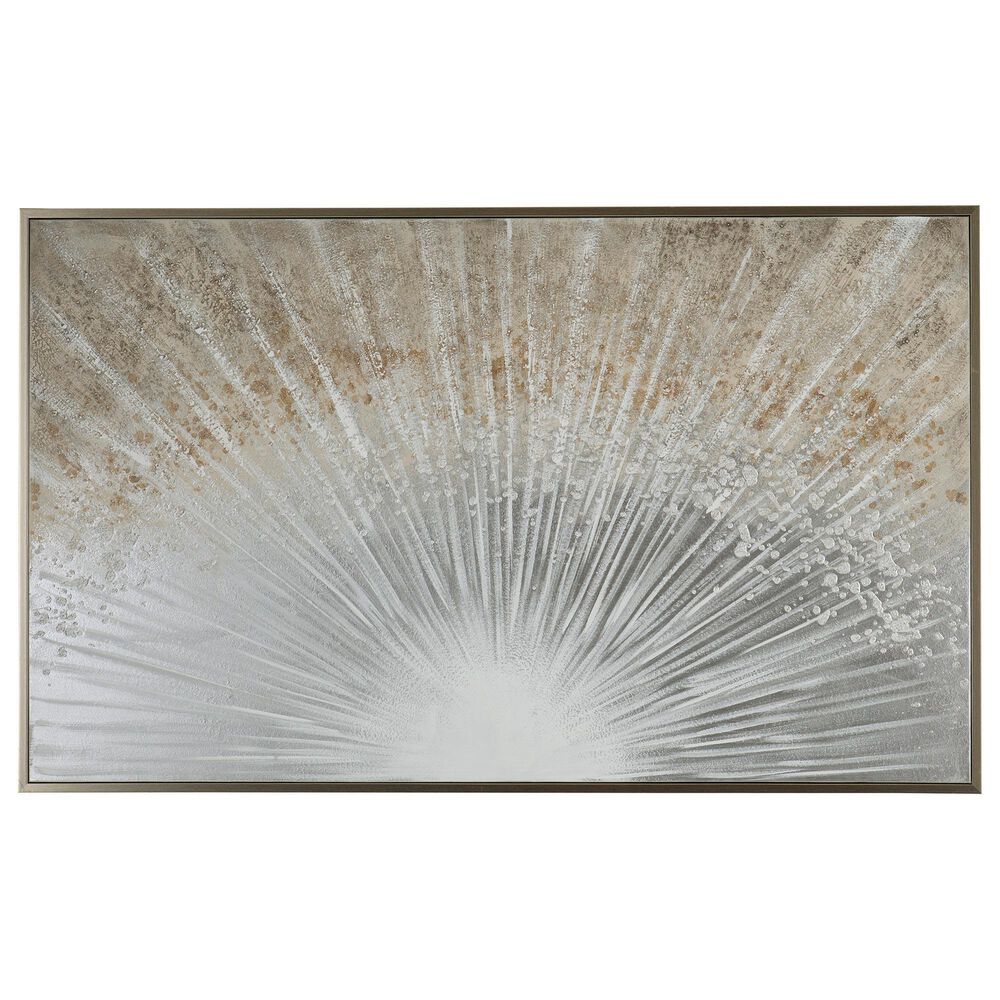 Ashley Waldard 60" x 36" Wall Art in Gray, Taupe and White, , large