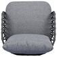 Hearth and Haven 4-Piece Patio Conversation Set with Gray Cushion in Black, , large