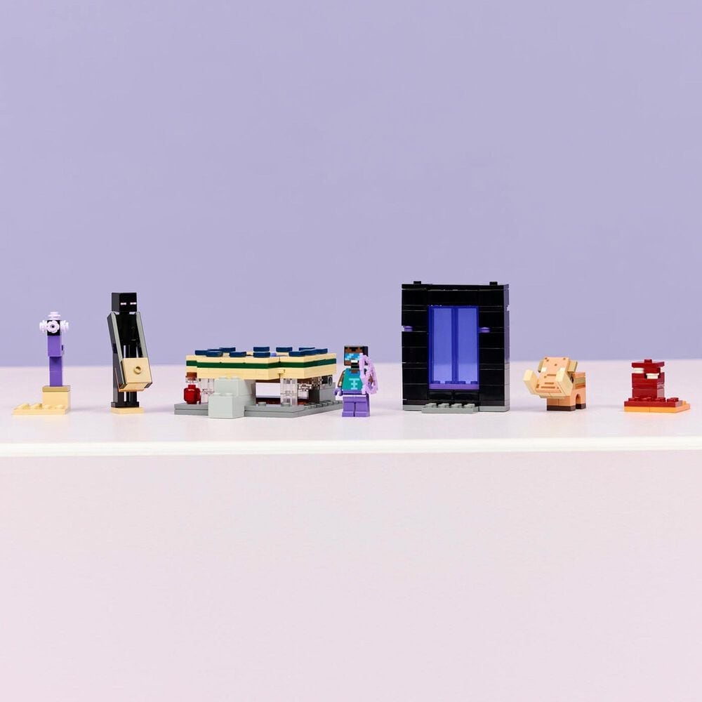 LEGO Minecraft Nether and End Portal Journey Building Set, , large