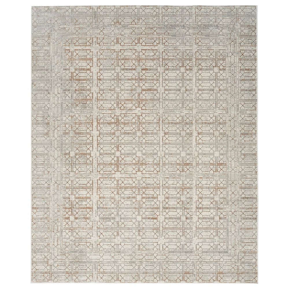Nourison Desire Ivory and Beige 9" x 12" Area Rug, , large