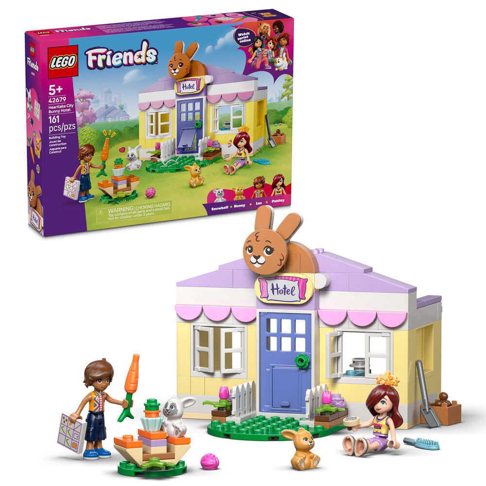 LEGO Friends Heartlake City Bunny Hotel Building Set, , large