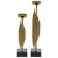 Maple and Jade Vertical Candle Holder in Polished Gold and Black (Set of 2), , large
