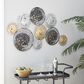 Maple and Jade 27" x 42" Abstract Wall Decor in Gold, Silver and Black, , large