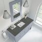 James Martin Vanities Breckenridge 60" Single Bathroom Vanity in Serenity Blue with 3 cm Parisien Bleu Quartz Top, Rectangular Sink and FreePower Wireless Charger, , large