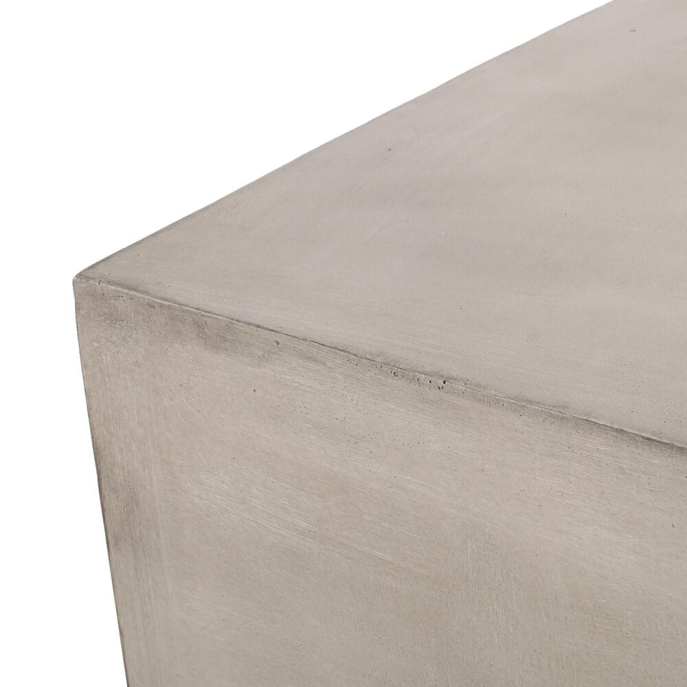 Hearth and Haven Square Patio Side Table in Light Grey, , large