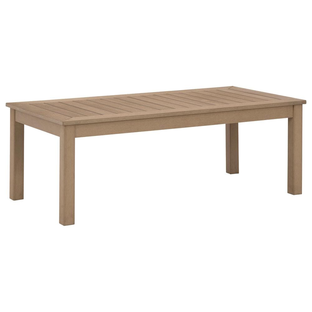 Hallow Creek Outdoor Coffee Table - Driftwood Hallow Creek Outdoor Coffee Table - Driftwood