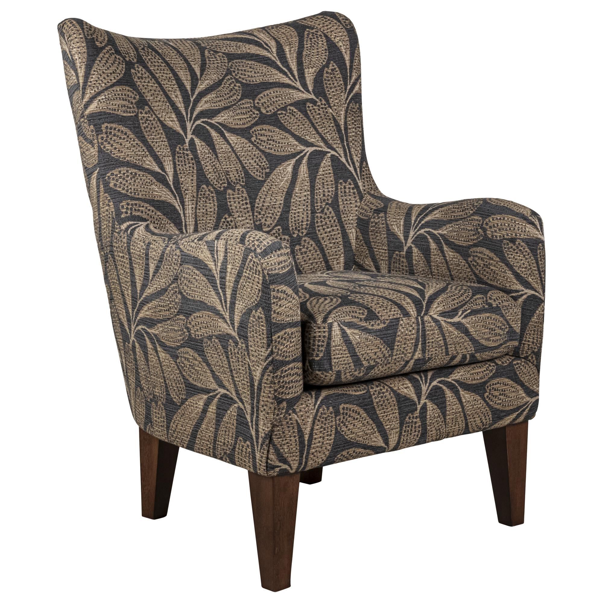 Charcoal wingback chair sale