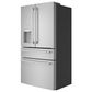 Cafe 22.3 Cu. Ft. 4-Door French Door Refrigerator in Stainless Steel, , large