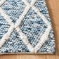 Safavieh Natura NAT711B 6" Square Ivory and Blue Area Rug, , large