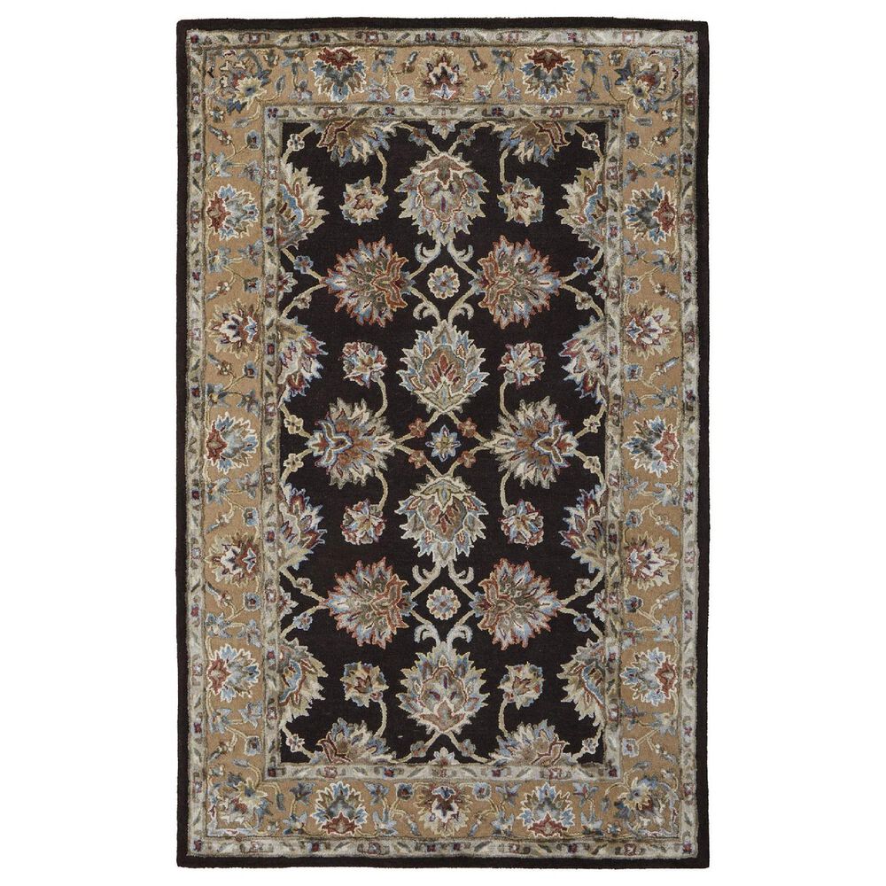 Feizy Prescott 5" x 8" Brown and Beige Area Rug, , large