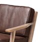 Baxton Studio Sigrid Arm Chair in Dark Brown, , large