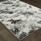 Oriental Weavers Evolution 8035B 5"3" x 7"3" Charcoal and White Area Rug, , large