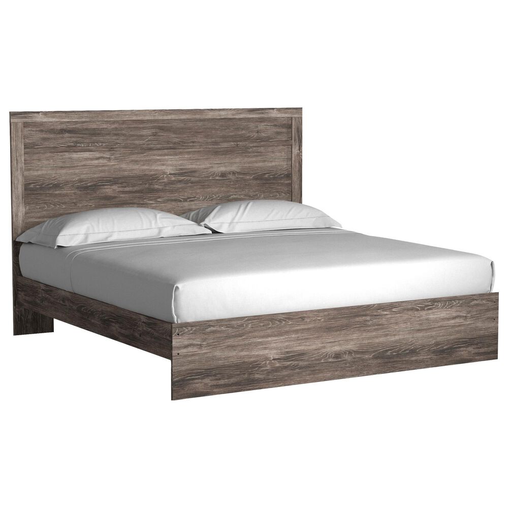 Ashley Ralinksi King Panel Bed in Gray, , large