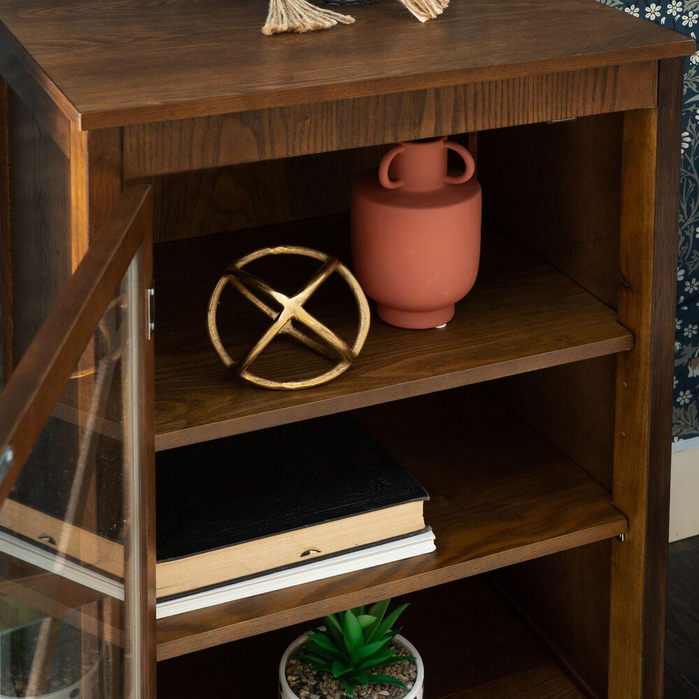 Linon Home Decor Fetti Small Cabinet in Brown, , large